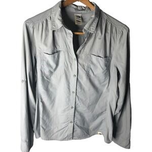 THE North Face Nylon Button down Women's XL Light Gray